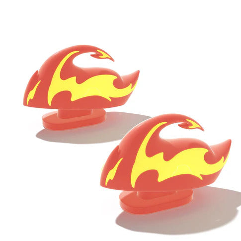 SharkSlides - selvlysende "Fireball" Finner - SharkSlides.dk