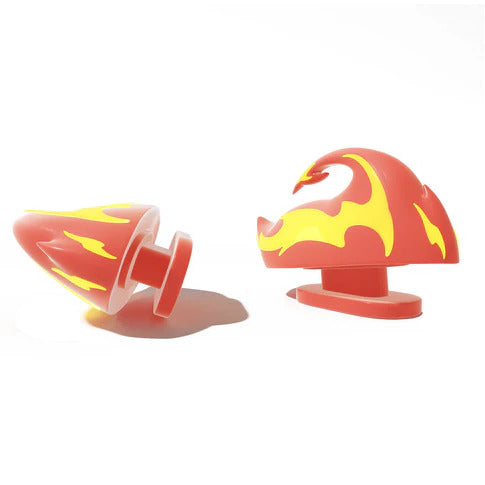 SharkSlides - selvlysende "Fireball" Finner - SharkSlides.dk