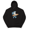 Surfin' Shark - Hoodie - SharkSlides.dk