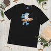 Surfin' Shark - T-shirt - SharkSlides.dk