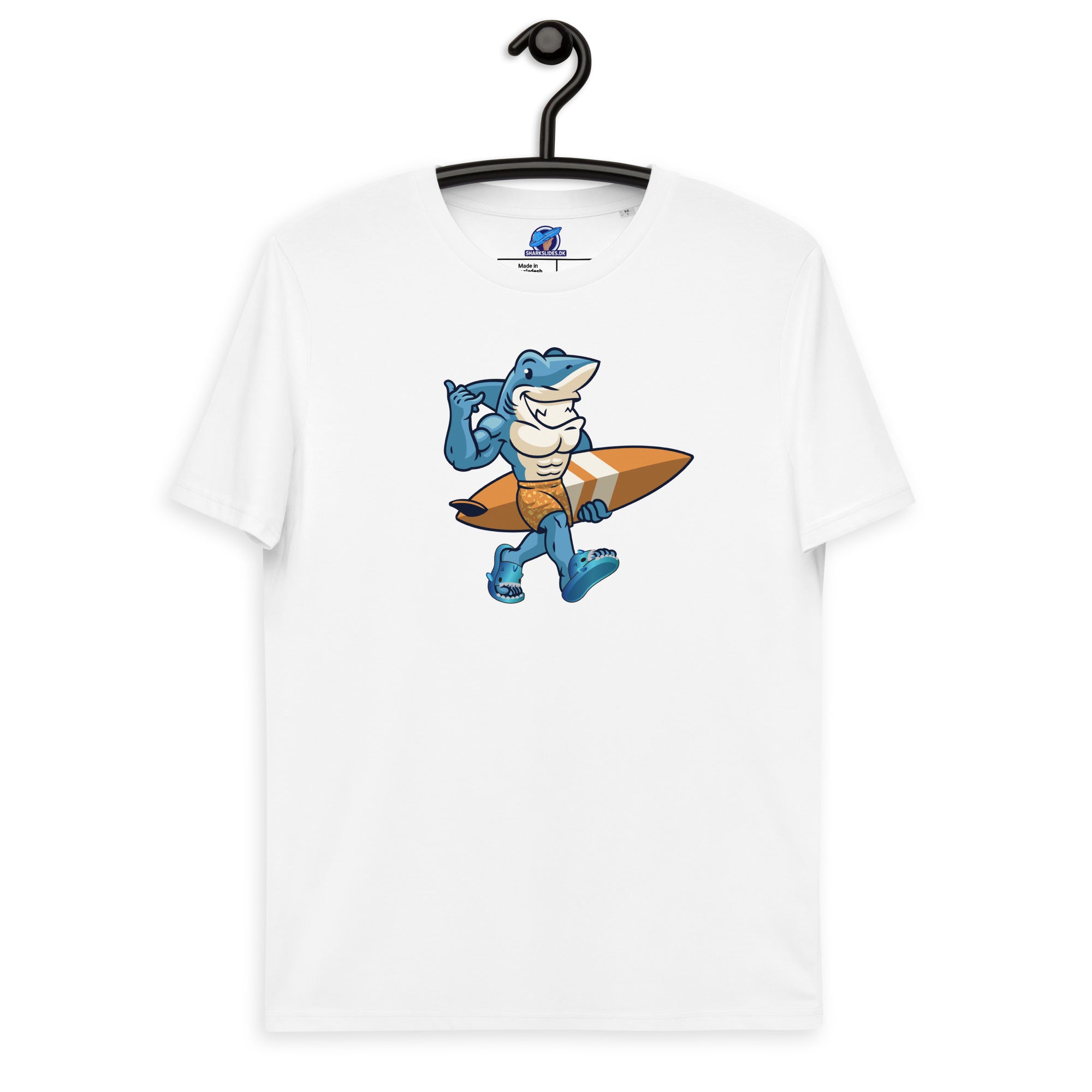 Surfin' Shark - T-shirt - SharkSlides.dk